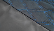 Обивка сидений (не чехлы) экокожа с алькантарой (цветная строчка Ромб, Квадрат) для Шевроле Нива до 2014 г.в.