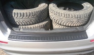 Накладка на задний бампер Тюн-Авто для kia rio седан 2011-2017 г.в.