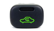 Кнопка рециркуляции воздуха с зеленой подсветкой для ВАЗ 2113-2115, Лада Калина, Шевроле Нива