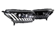 Черные передние фары thebestpartner с двумя Би-лед линзами, динамическим розжигом ДХО и поворотниками для Лада Икс Рей