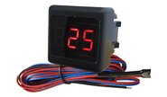 Индикатор темпретуры воздуха ИНТ-12 на место кнопки с красной подсветкой и вольтометром для ВАЗ 2110-2112