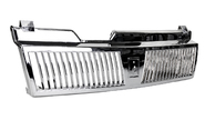 Хромированная решетка радиатора Зубатка под шильдик старого образца для ВАЗ 2108, 2109, 21099