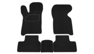 Салонные ворсовые коврики rezkon на резиновой основе для ВАЗ 2108-21099, 2113-2115
