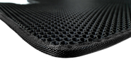 Салонные резиновые ковры rezkon в стиле eva с ячейками Соты и черным кантом для Датсун