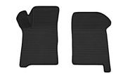 Передние резиновые ковры салона rezkon 3d в стиле eva с ячейками Ромб и черным кантом для ВАЗ 2108-21099, 2113-2115