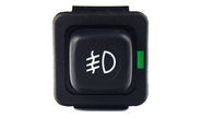 Выключатель кнопка противотуманных фар АВАР с зеленой индикацией и фиксацией для ВАЗ 2108-21099