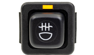 Выключатель кнопка противотуманных фонарей АВАР с оранжевым индикатором и фиксацией для ВАЗ 2108-21099