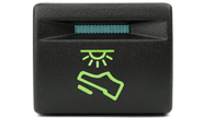 Пересвеченная кнопка подсветки в ноги с индикацией для Лада Приора, Калина 2, Гранта, Гранта fl, Нива Легенд
