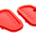Красные силиконовые грязезащитные заглушки проема рулевых тяг для Лада Гранта, Гранта FL, Калина, Калина 2
