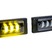 Светодиодные ПТФ Sal-Man 3 полосы двухцветные (бело-синий 6000К и желтый 3000К) 40W для ВАЗ 2110-2112, 2113-2115, Шевроле Нива до рестайлинга 2009 года