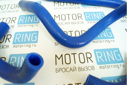 Патрубки печки силиконовые синие для автомобилей УАЗ Патриот до 2012 г.в.