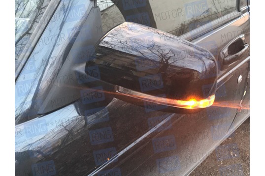 Боковые зеркала Ульяновск нового образца с электроприводом, обогревом, повторителем неокрашенные для Лада Приора