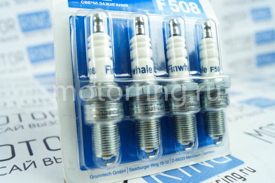 Комплект свечей зажигания FINWHALE F508 для ВАЗ 2108-21099, Лада Нива 4х4 карбюратор