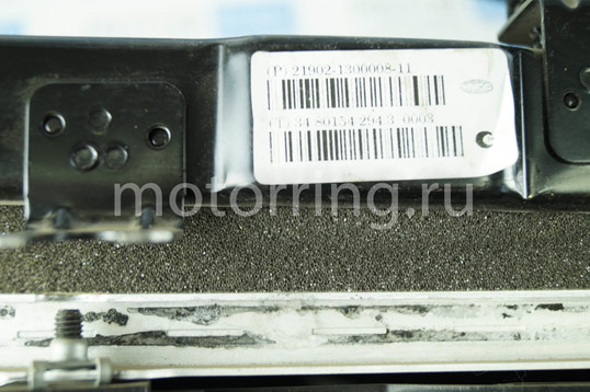 Оригинальный радиатор основной и кондиционера в сборе (моноблок) старого образца для Лада Гранта, Калина 2 с АКПП