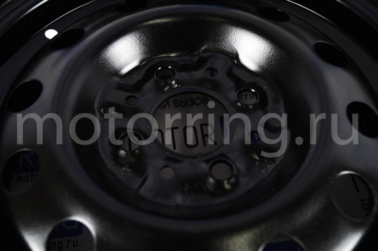 Штампованный диск колеса 5JХ14Н2 с черным покрытием для ВАЗ 2110-2112, 2113-2115, Лада Калина, Приора, Гранта