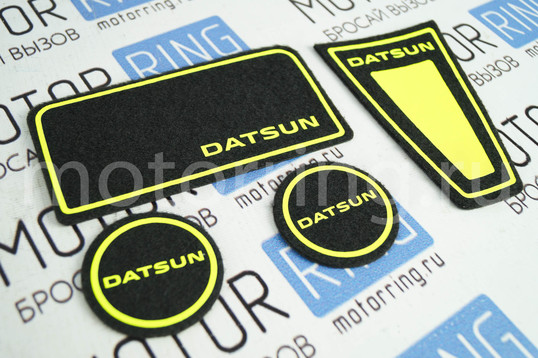 Ворсовые коврики панели приборов с флуоресцентным указанием названия марки для Датсун Он-До, Ми-До_1
