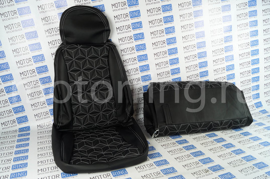 Обивка сидений (не чехлы) Куб экокожа для ВАЗ 2107_1