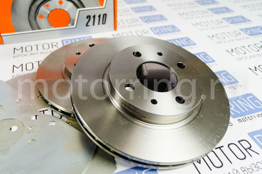 Задние дисковые тормоза Дизайн Сервис 13 вентилируемые для ВАЗ 2108-2115, Лада Приора, Калина, Гранта без АБС