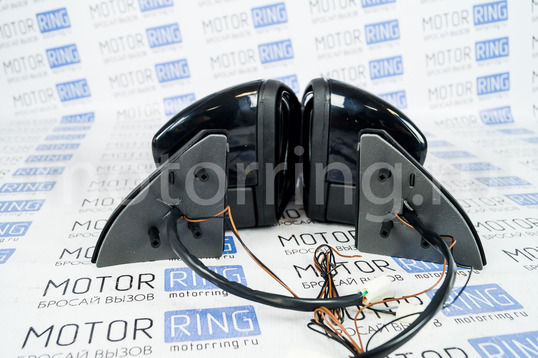 Боковые зеркала Гранта Стиль с электроприводом, обогревом, динамическим повторителем поворотника Лексус (оригинал Sal-Man) адаптированные для ВАЗ 2108-21099, 2113-2115