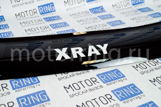 Дефлектор капота (мухобойка) с надписью XRay для Лада Икс Рей