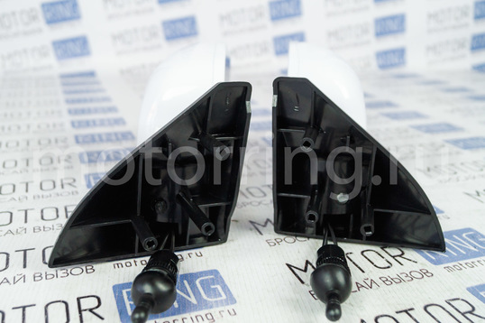 Боковые механические зеркала Питер черные либо белые для ВАЗ 2108-21099, 2113-2115