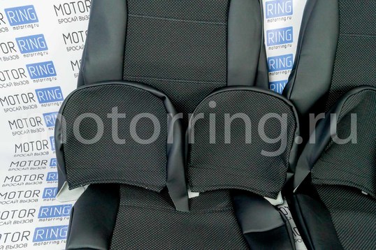 Обивка сидений (не чехлы) экокожа с тканью для ВАЗ 2108-21099, 2113-2115, 5-дверной Лада 4х4 (Нива) 2131