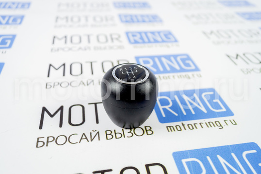 Ручка КПП Sal-Man черный пластик с хром кольцом для Лада Калина 2004-2013 г.в.