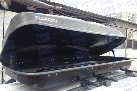Автобокс Antares YUAGO (тиснение) с двухсторонним открыванием EuroLock 580 литров_1