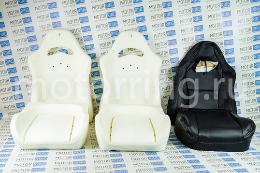 Комплект для сборки сидений Recaro экокожа (центр с перфорацией) для ВАЗ 2108-21099, 2113-2115, 5-дверная Нива 2131_1