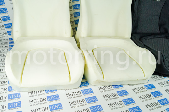 Комплект для сборки сидений Recaro (черная ткань, центр Искринка) для ВАЗ 2111, 2112, Лада Приора хэтчбек, универсал