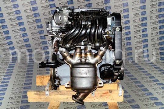 Двигатель ВАЗ 11183 в сборе с впускным и выпускным коллектором для Лада Калина