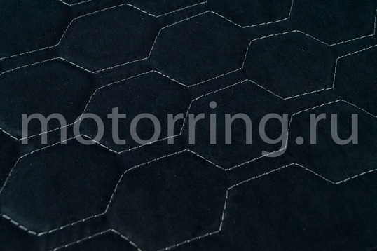 Обивка сидений (не чехлы) ткань с алькантарой (цветная строчка Соты) для Шевроле Нива после 2014 г.в., Лада Нива 2123