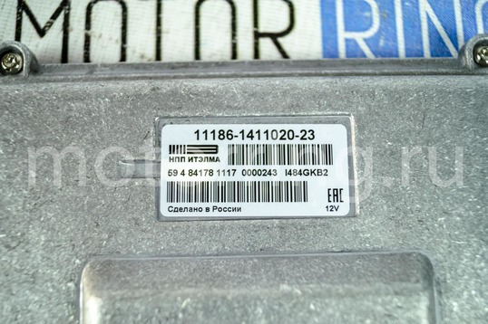 Контроллер ЭБУ Итэлма 11186-1411020-23 под электронную педаль газа для 8-клапанных Лада Калина