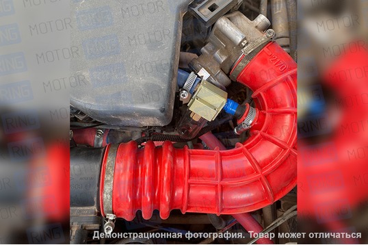 Патрубки двигателя армированный каучук красные для 16-клапанных Лада Приора