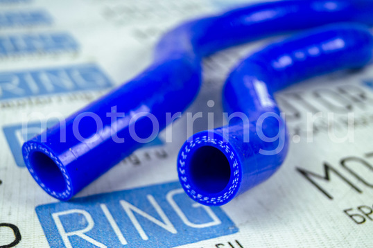 Патрубки печки силиконовые синие для ВАЗ 2111