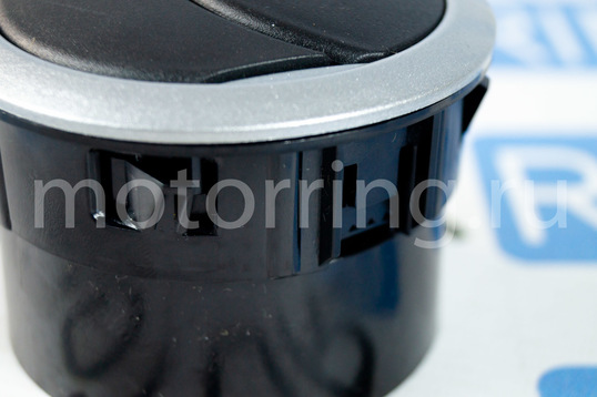 Сопло воздуховода люкс с серебристым кольцом для Лада Гранта, Гранта FL, Калина 2