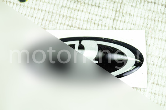Наклейка на руль малая Ладья черная для ВАЗ 2110-2112, Лада Калина, 4х4 2121, 21213_1