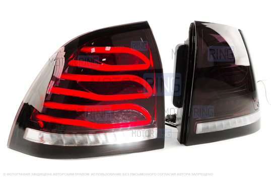 Задние черные светодиодные фонари TheBestPartner в стиле Мерседес АМГ для Лада Приора_1