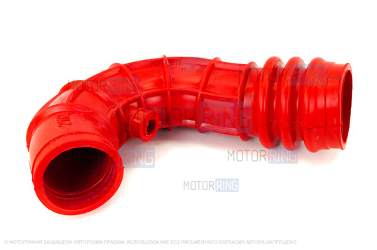 Патрубки двигателя 2112 армированный каучук красные для 16 кл ВАЗ 2110, 2111, 2112