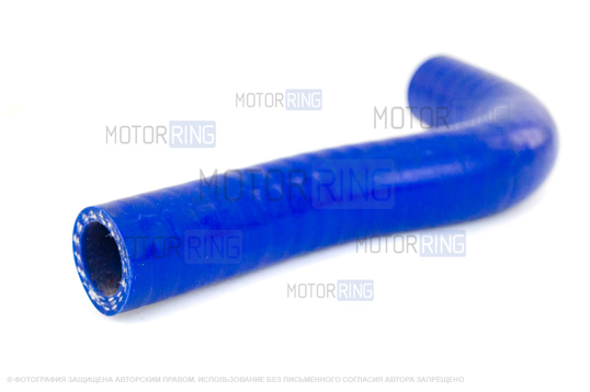 Шланг вентиляции картера (сапуненок) силиконовый синий для ВАЗ 2108-21099, 2113-2115_1
