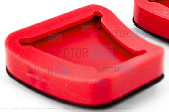 Накладки на педали Sal-Man красные для ВАЗ 2108-21099, 2110-2112, 2113-2115, Лада Калина, Приора, Гранта