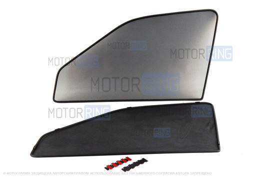Съемная москитная сетка Maskitka на магнитах на передние стекла для Kia Rio до 2017 г.в._1