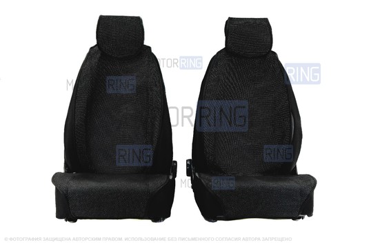 Универсальные защитные накидки передних сидений из ткани Искринка