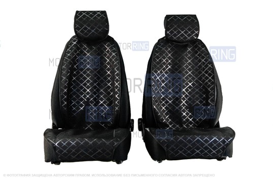 Универсальные защитные накидки передних сидений из ткани Скиф
