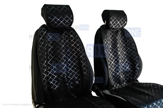 Универсальные защитные накидки передних сидений из ткани Скиф