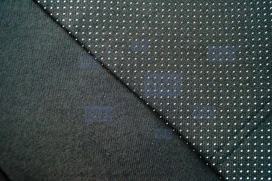 Обивка (не чехлы) сидений Recaro (черная ткань, центр Искринка) для ВАЗ 2110, Лада Приора седан_1