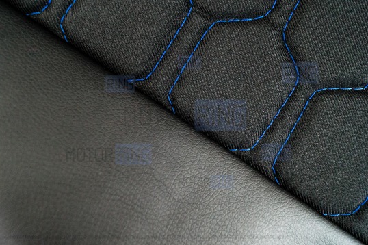Обивка сидений (не чехлы) экокожа с тканью Полет (цветная строчка Соты) для ВАЗ 2108-21099, 2113-2115, 5-дверной Лада 4х4 (Нива) 2131_1