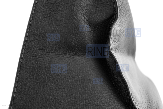 Ручка КПП с пыльником Sal-Man в стиле Весты с черной строчкой и черной вставкой для Лада Приора с кулисой (прямоугольный шток)