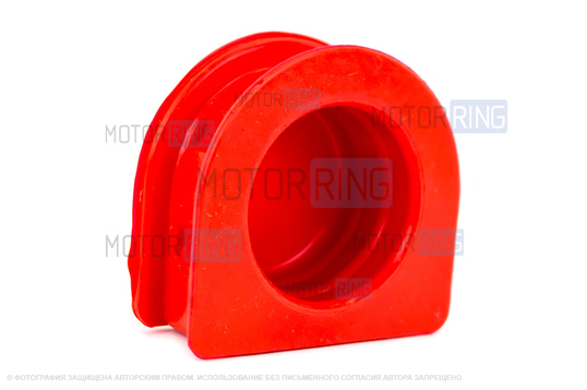 Опора рулевой рейки с заглушками CS20 (красный силикон) для ВАЗ 2108-21099, 2113-2115
