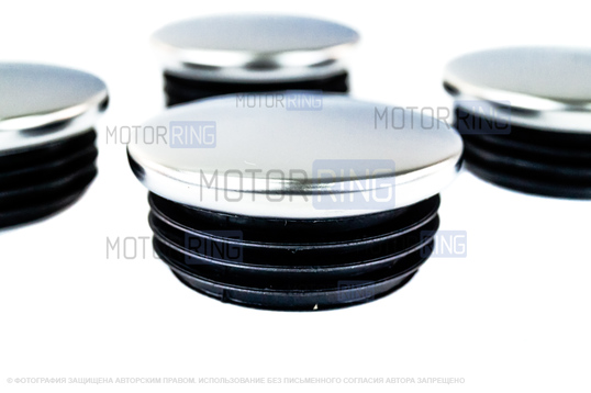 Комплект хромированных заглушек ступиц колес для ВАЗ 2108-21099, 2110-2112, 2113-2115